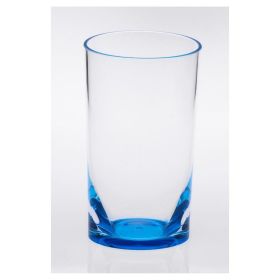 Oval Halo Acrylic Glasses Drinking Set of 4 Hi Ball (15oz), Plastic Drinking Glasses, BPA Free Cocktail Glasses, Drinkware Set, Plastic Water Tum