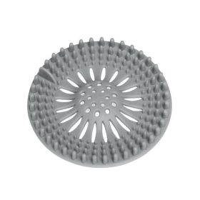 Bathroom Hair Sink Filter Floor Drain Strainer Water Hair Stopper Bath Catcher Shower Cover Clog Kitchen Sink Anti-blocking (Color: Grey)